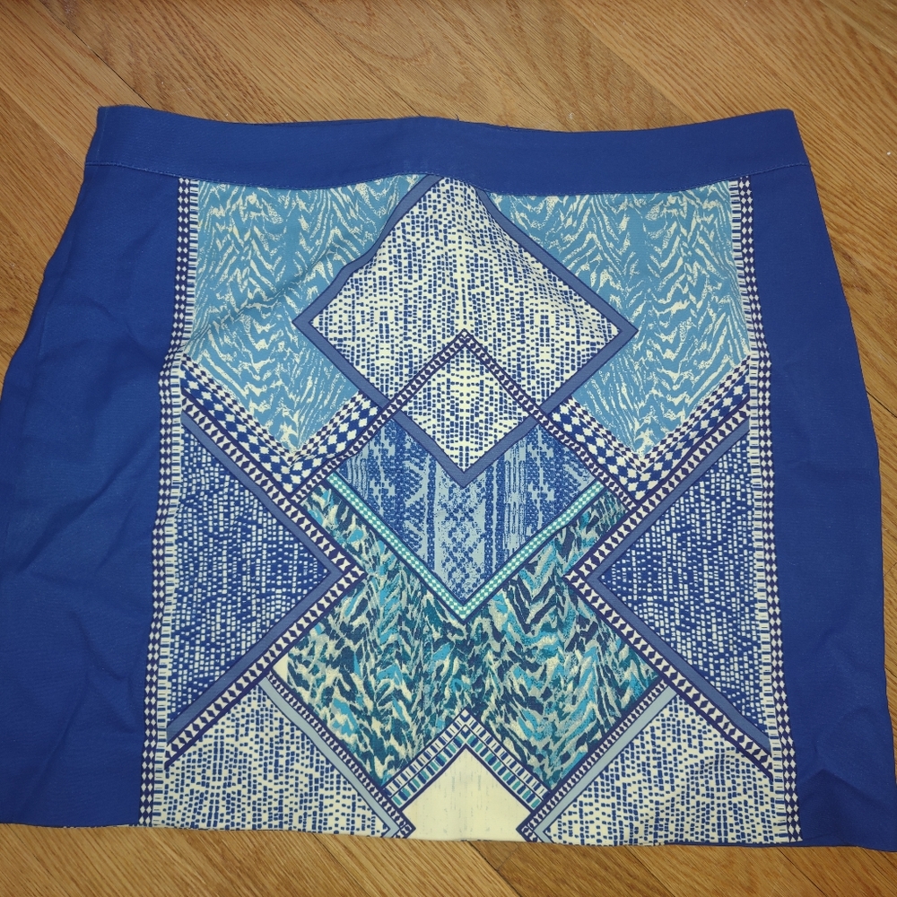 H&M Blue Mini Skirt - Size 12